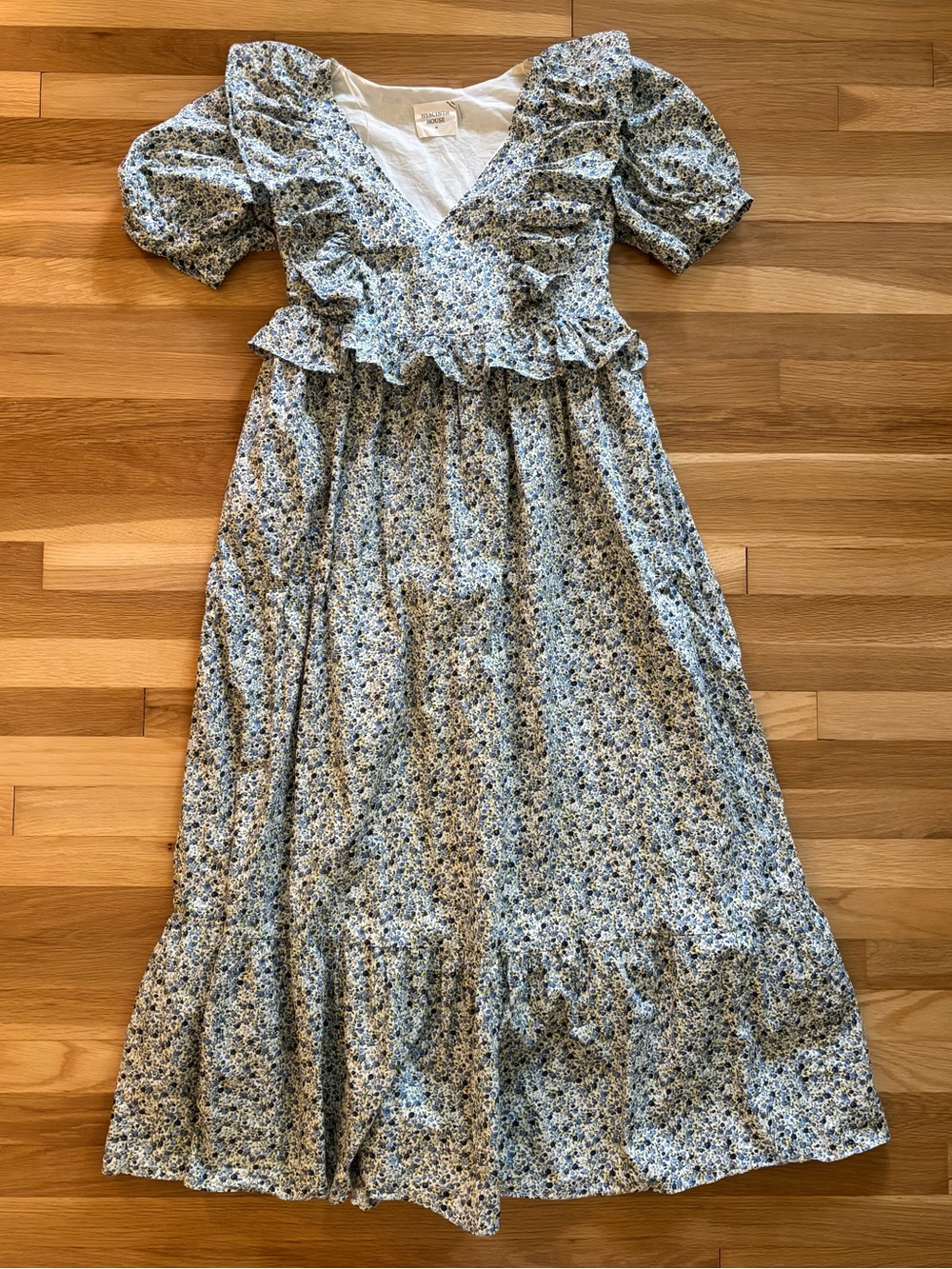 Hyacinth House- Blue Floral Garden Maxi Dress - Medium